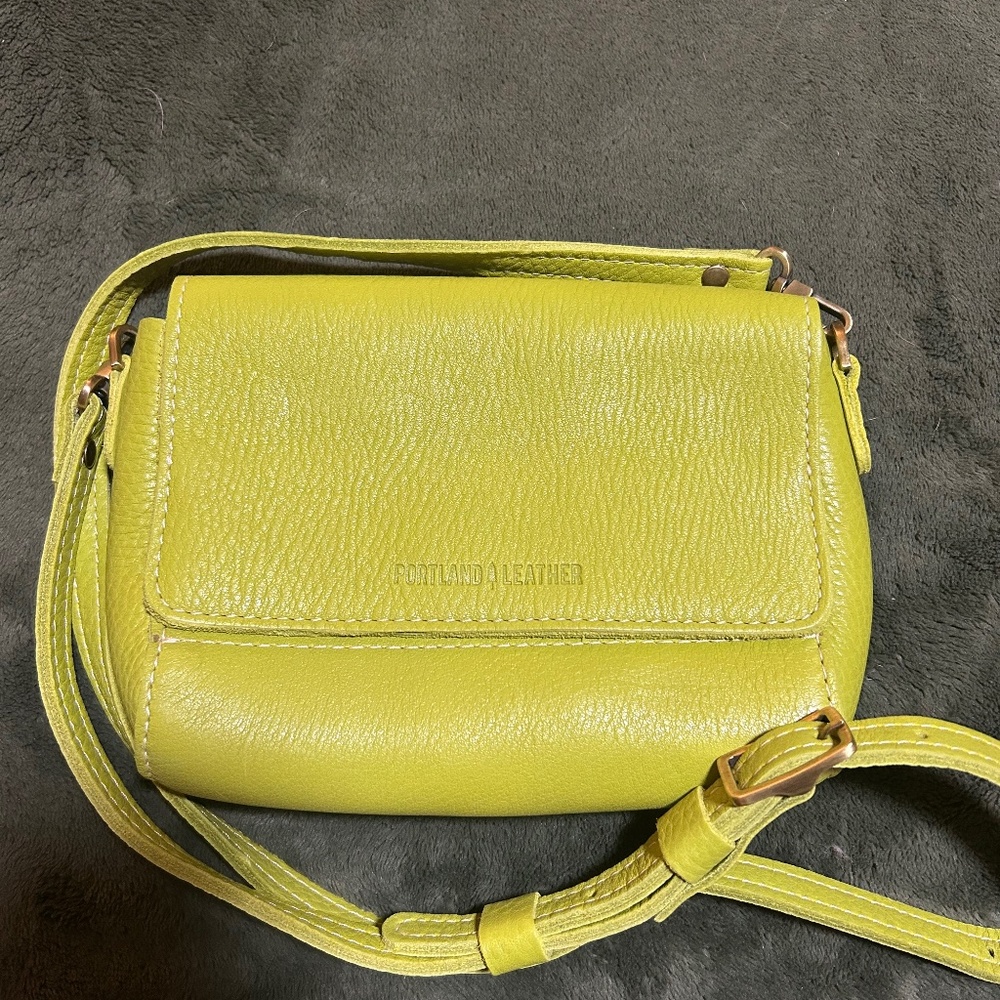 NEW Portland leather key lime small bag